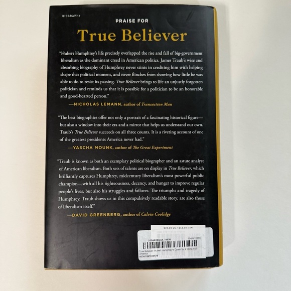 True Believer Hubert Humphrey’s quest for a more just America by James TRAUB - Picture 2 of 2